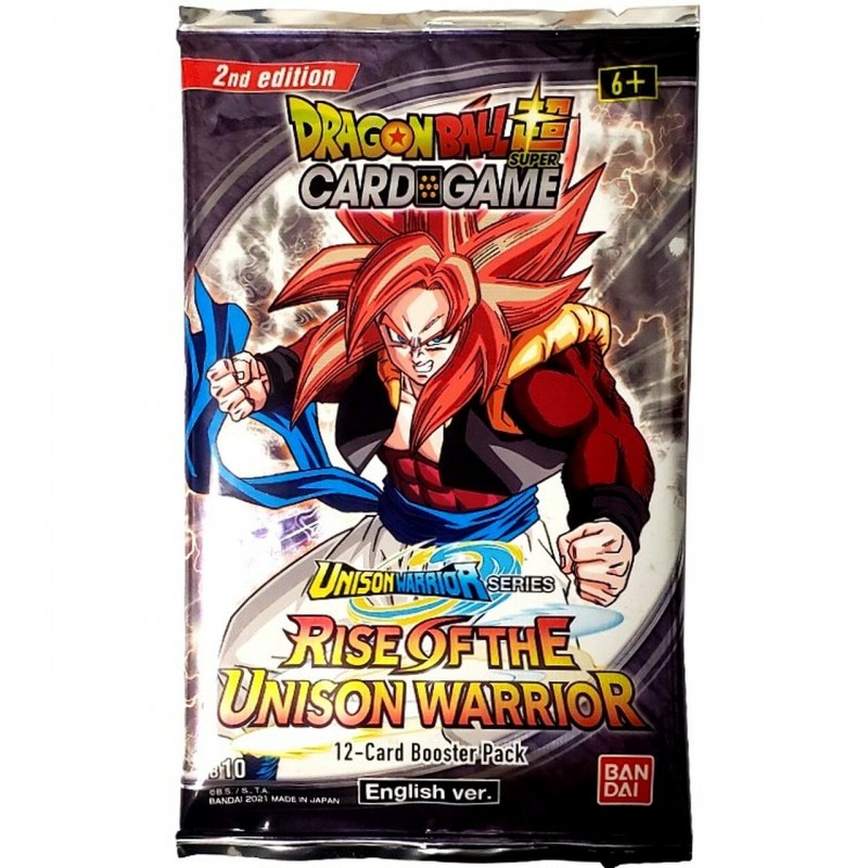 Pack Of Dragon Ball Super TCG: Unison Warrior Series 1: Rise of the Unison Warrior Booster [B10] (2ND EDITION)