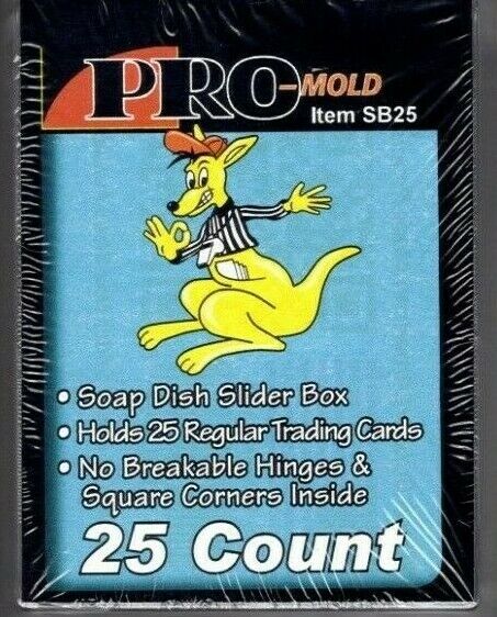 (2-Pack) Pro-Mold 25 Card Size Slider Box 2-Piece Telescoping Design