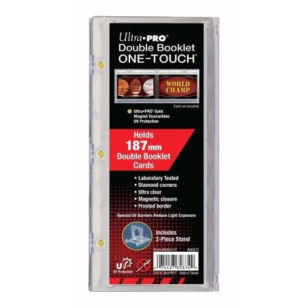 Ultra Pro:  187mm Double Booklet Card UV ONE-TOUCH Magnetic Holder