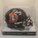 Jerry Juedy Autographed Mini Helmet Broncos Color Rush
