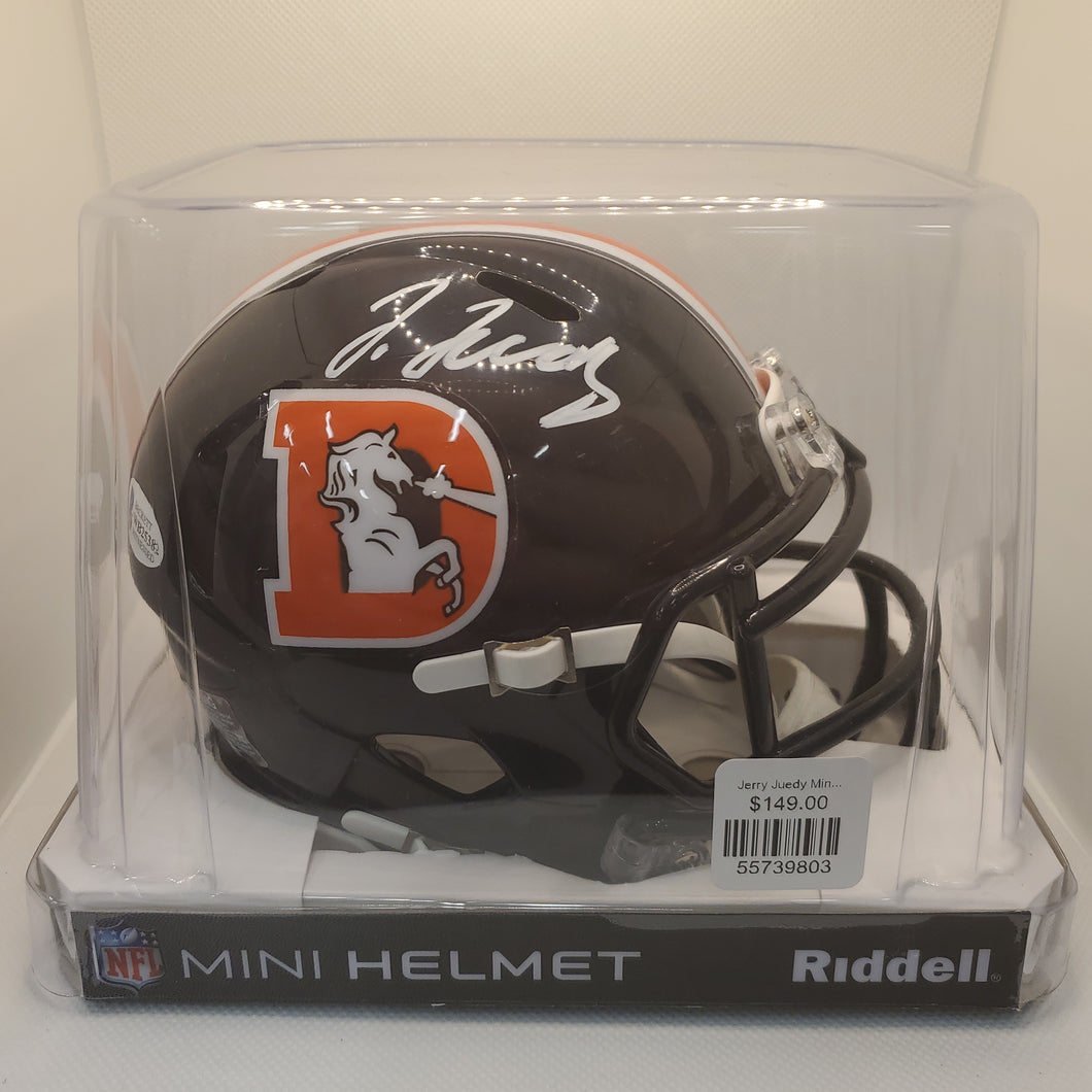 Jerry Juedy Mini Helmet Broncos Color Rush