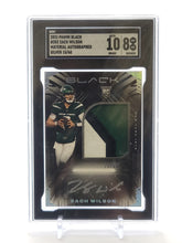 Load image into Gallery viewer, Zach Wilson 2021 Black Material Autographed Silver 202 #15/60 SGC 8   S3545
