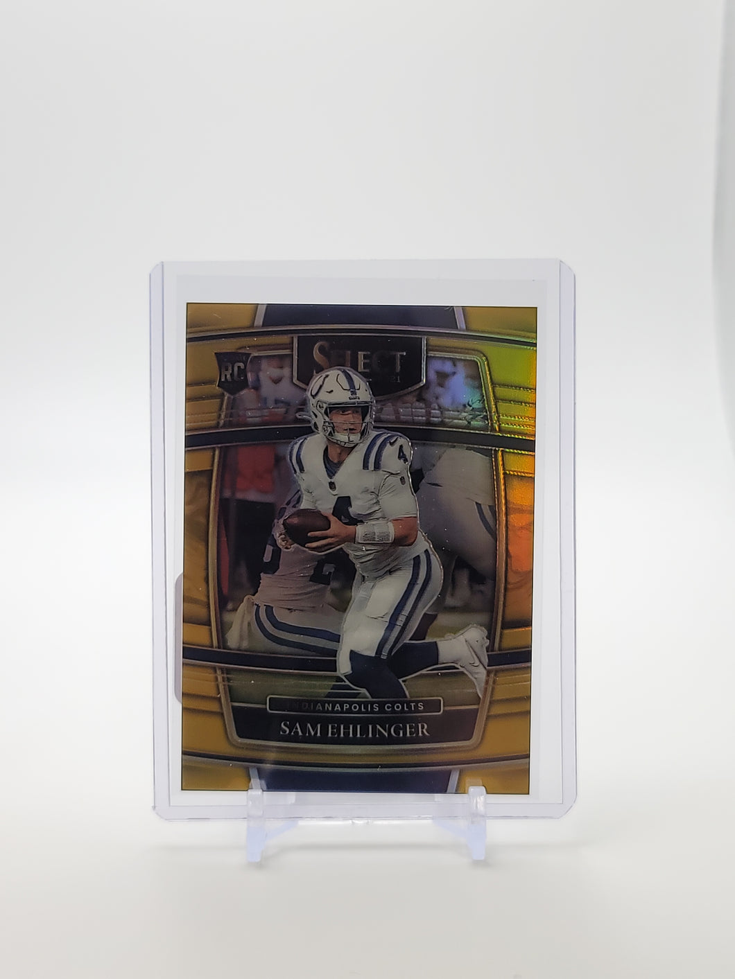 Sam Ehlinger 2021 Select Gold Prizm Concourse 98 #04/10   S3477