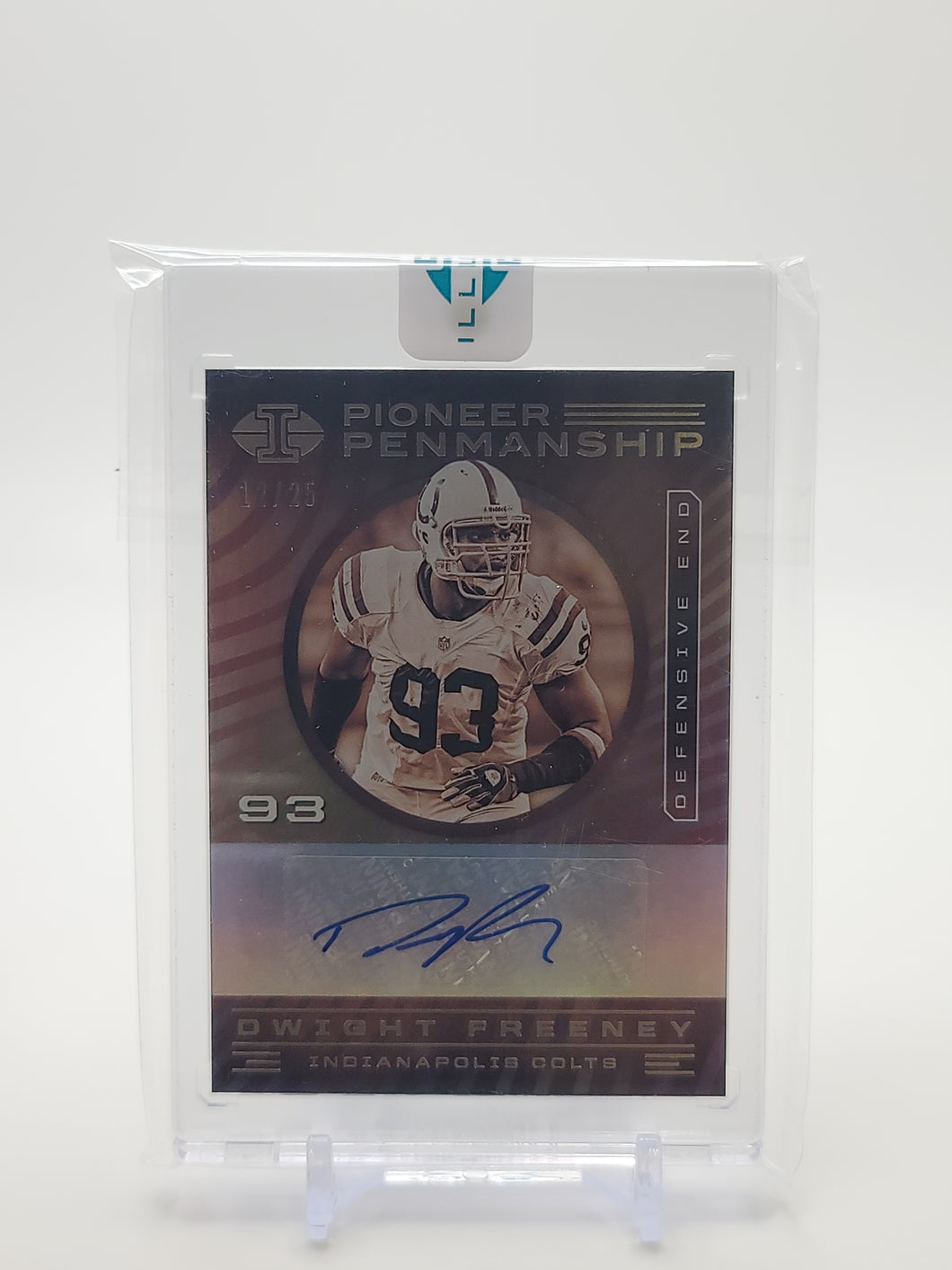 Dwight Freeney 2020 Illusions Pioneer Penmanship Auto PP21 #12/25   S4016