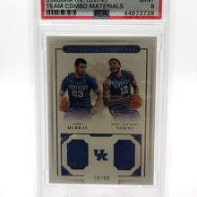 Load image into Gallery viewer, Jamal Murray Karl-Anthony Towns 2016 National Treasures Collegiate Team Combo Materials 41 #78/99 PSA 9   S4306
