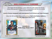 Load image into Gallery viewer, 2021 Topps Chrome Formula 1 F1 Racing Hobby Box
