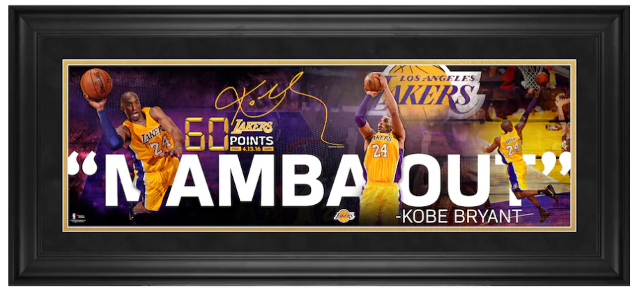 Kobe Bryant Los Angeles Lakers Framed 10