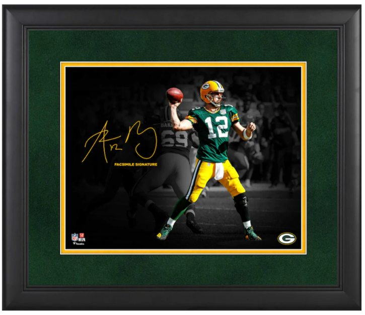 Aaron Rodgers Green Bay Packers Framed 11
