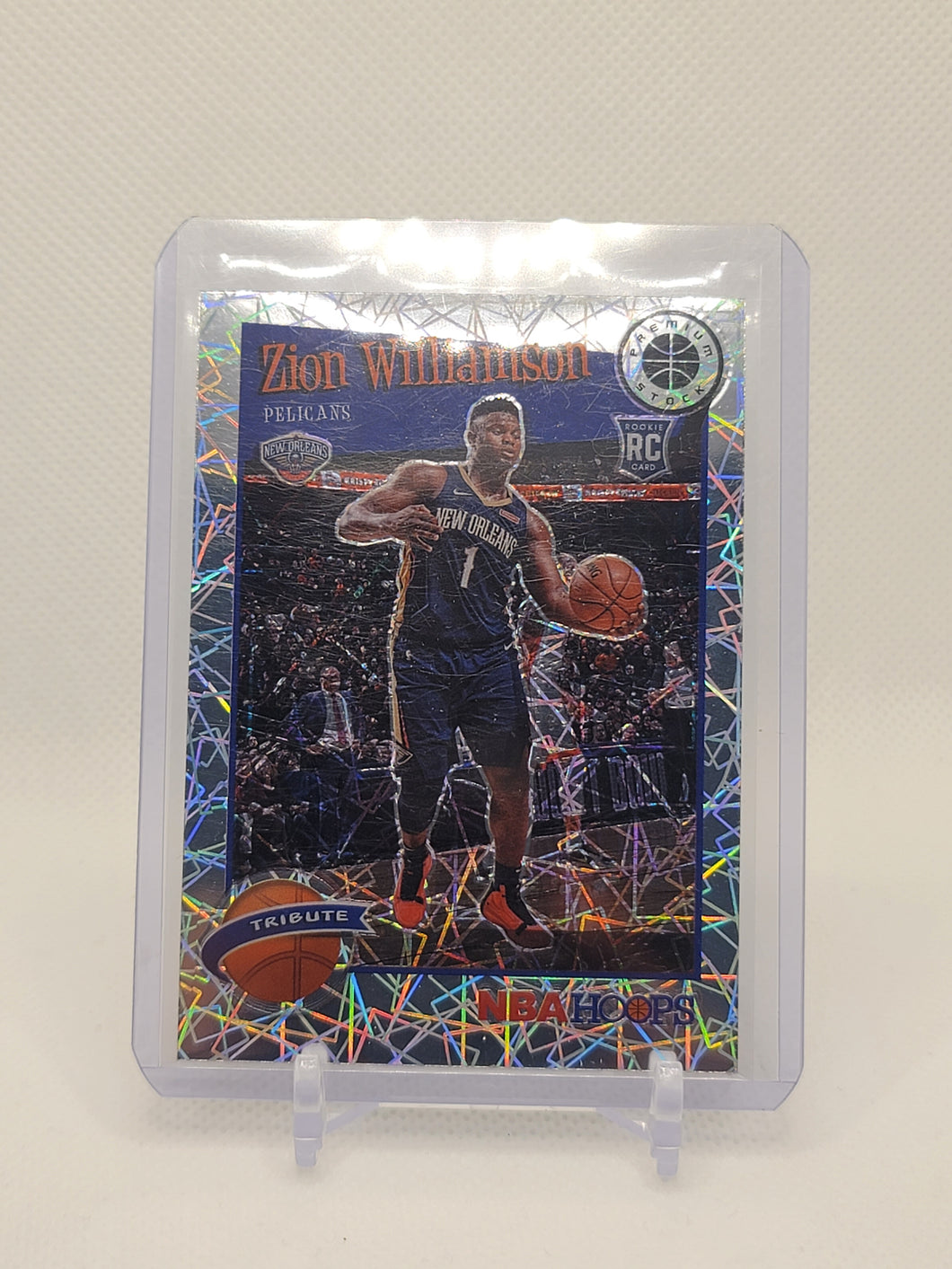 Zion Williamson 2019 NBA Hoops Premium Stock Laser 296 S1855