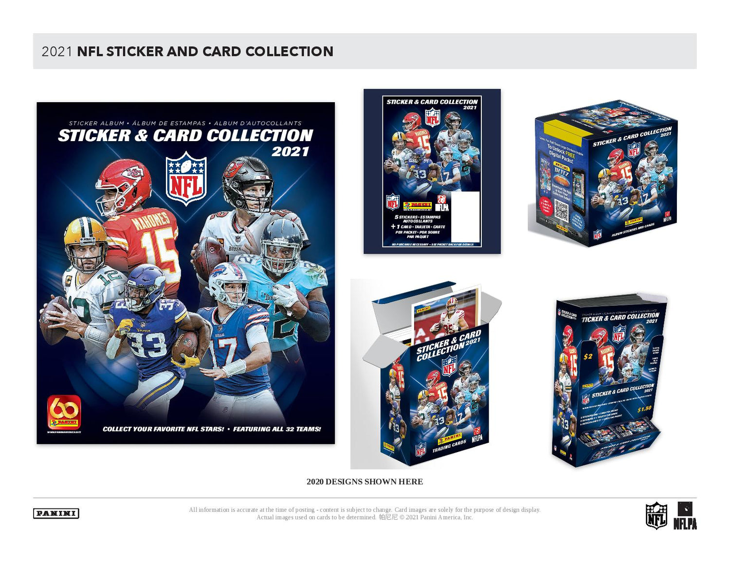 2021 NFL Sticker Collection Album