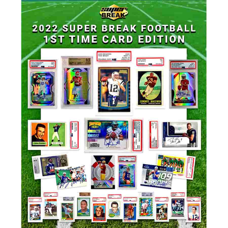 2022 Super Break Football 1st Time Card Edition Hobby