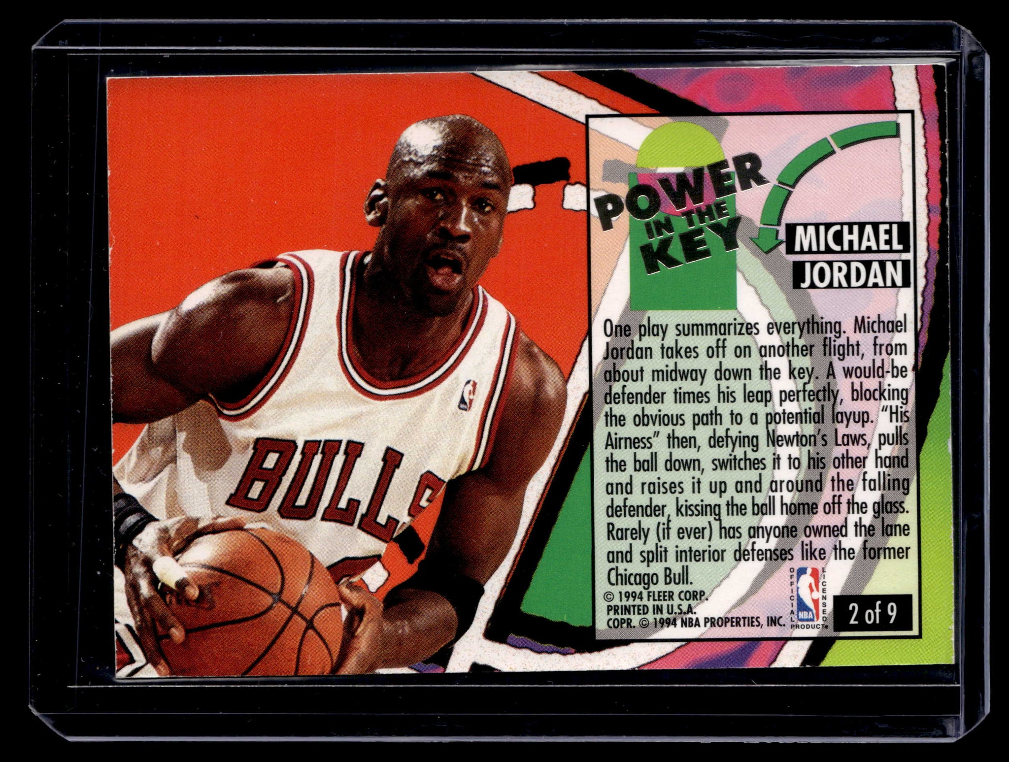 Michael Jordan 1993 Fleer Ultra Power In The Key #2 – The Sports Shaq