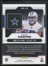 Load image into Gallery viewer, Amari Cooper 2020 Panini Obsidian Electric Etch Yellow #68 /25
