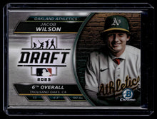 Load image into Gallery viewer, Jacob Wilson Bowman Draft Night Bowman Chrome Refractors #bdn-2 37/250

