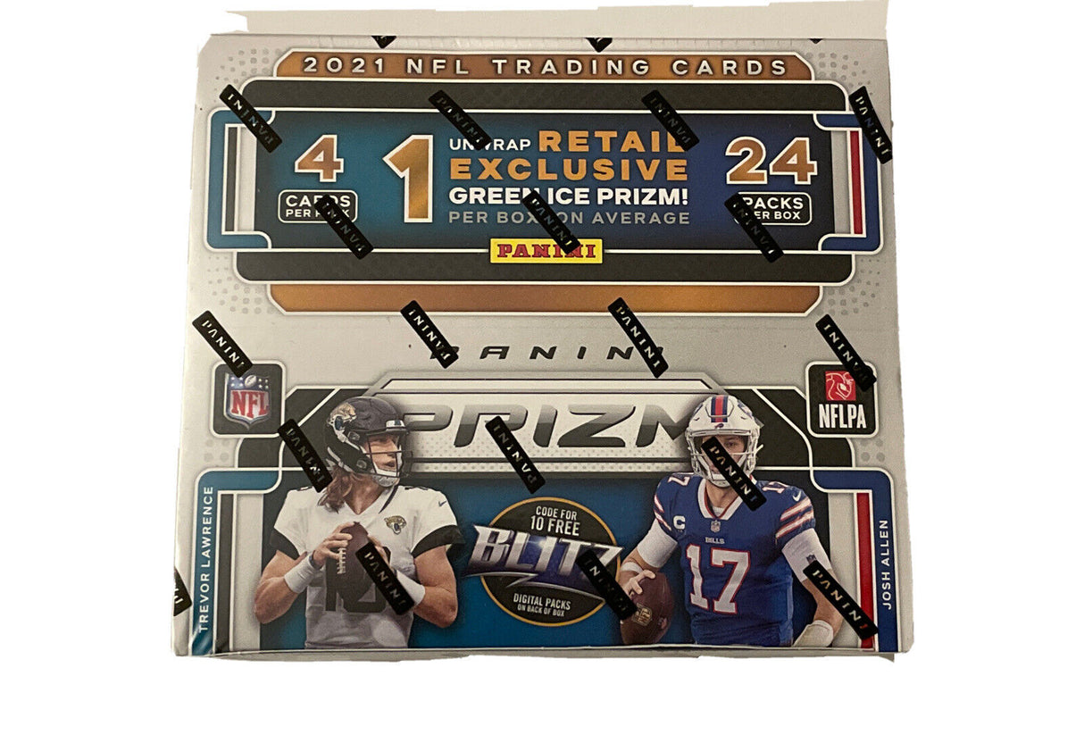2021 Panini Prizm Football 24-Pack Retail Box (Black & White Prizms)
