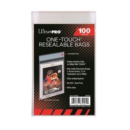 ULTRA PRO: RESEALABLE BAG - ONE-TOUCH SOFT SLEEVE 84005